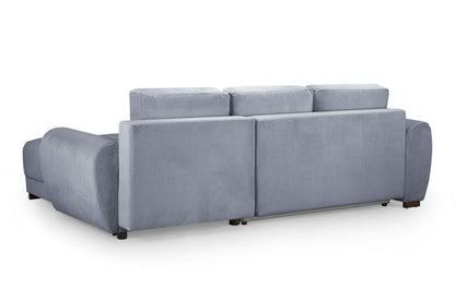 Novara Grey Universal Corner Sofa Bed