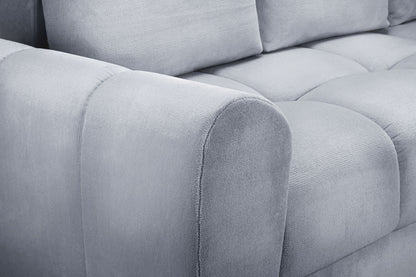 Novara Grey Universal Corner Sofa Bed