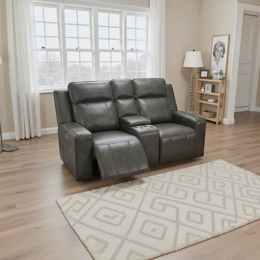 Charlie Electric Recliner Sofa Grey 2 Seater