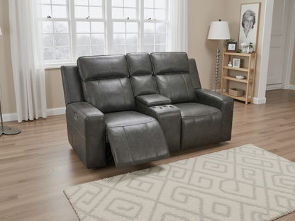Charlie Electric Recliner Sofa Grey 2 Seater