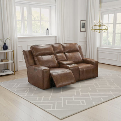 Charlie Electric Recliner Sofa Brown 2 Seater