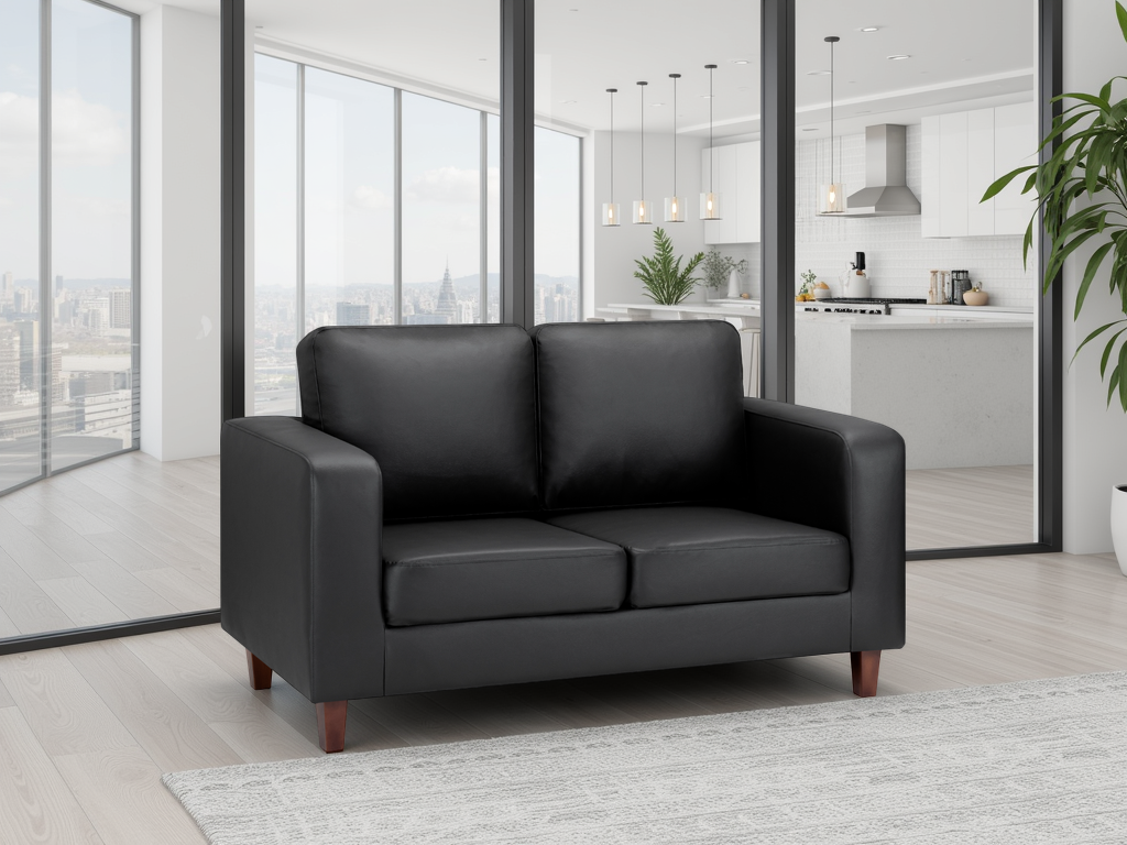 Sierra Sofa Black 2 Seater