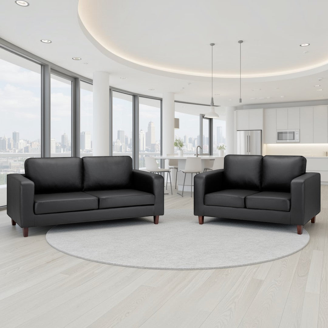 Sierra Sofa Black 3+2 Set