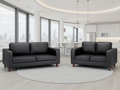Sierra Sofa Black 3+2 Set