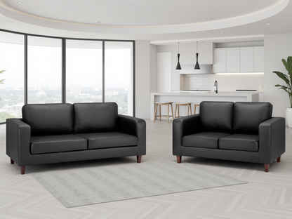 Sierra Sofa Black 3+2 Set