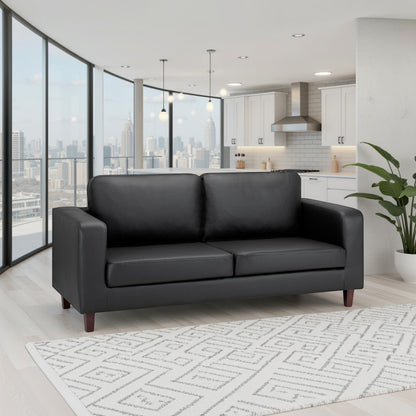 Sierra Sofa Black 3 Seater