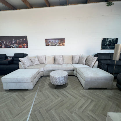 Monaco Large Beige U-Shape Sofa