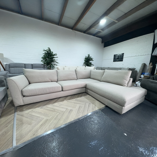 Large Cream DFS Bampton Corner Sofa