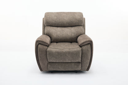 Amber Fabric Electric Recliner Modular Corner Sofa - Taupe