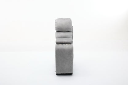 Amber Fabric Electric Recliner Modular Corner Sofa - Graphite