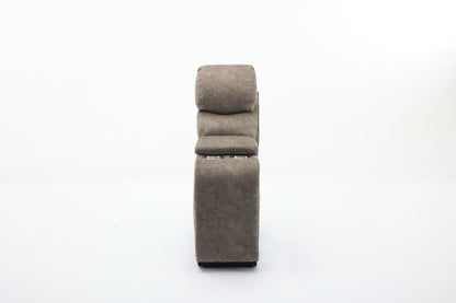 Amber Fabric Electric Recliner Modular Corner Sofa - Taupe