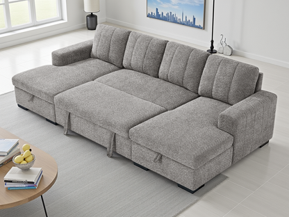 Arven Sofabed Grey U Shape Corner