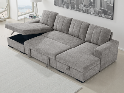Arven Sofabed Grey U Shape Corner