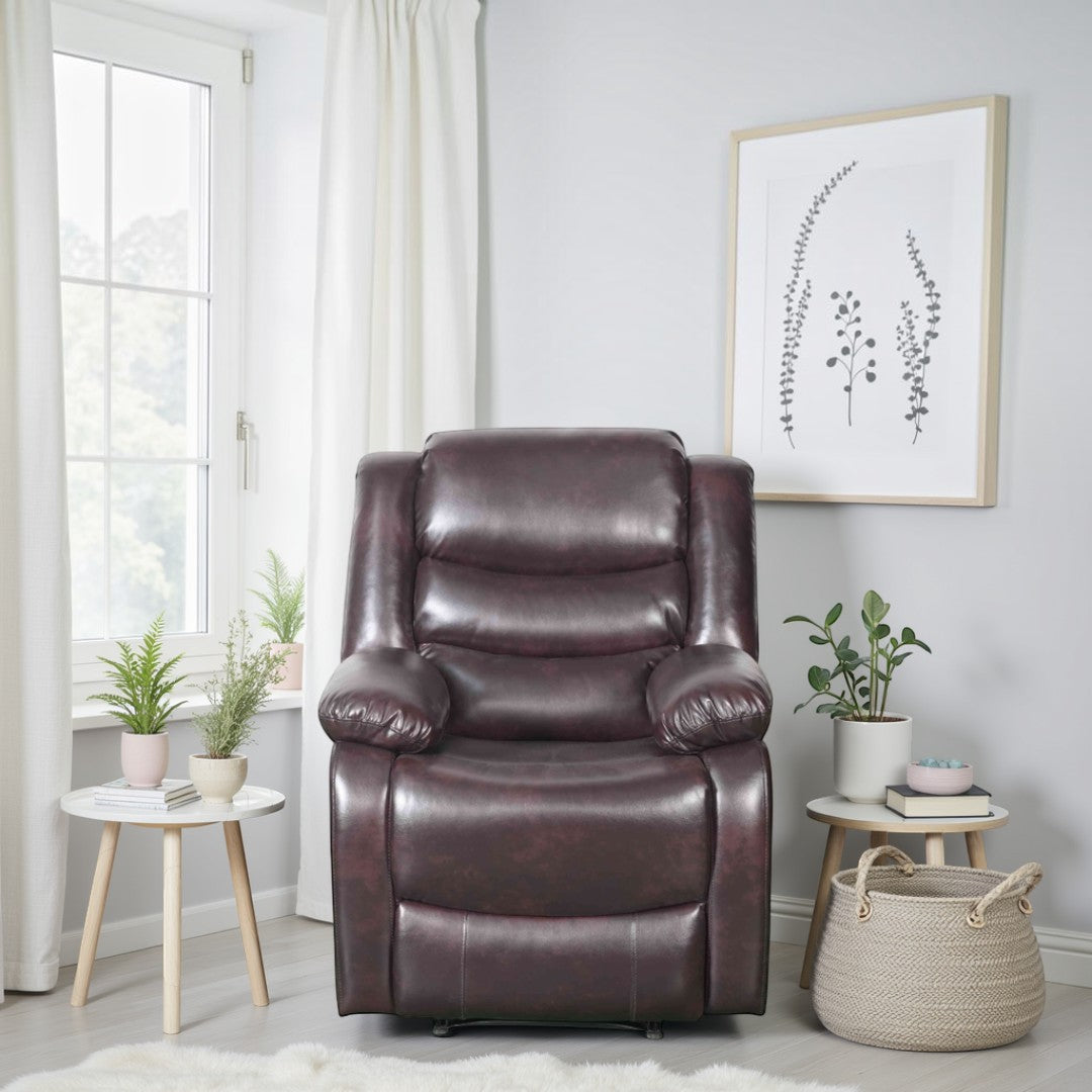 Cavello Manual Recliner Sofa Brown Armchair