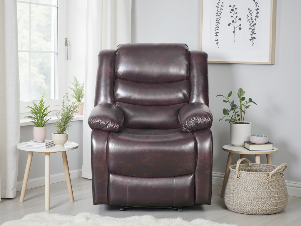 Cavello Manual Recliner Sofa Brown Armchair