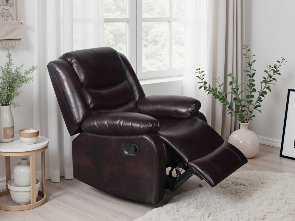 Cavello Manual Recliner Sofa Brown Armchair