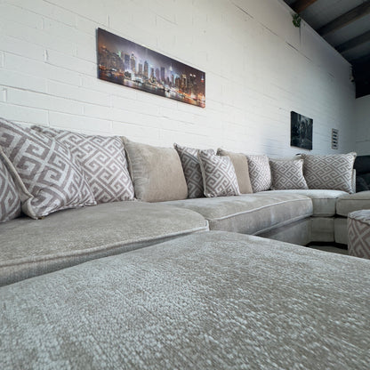 Monaco Large Beige U-Shape Sofa