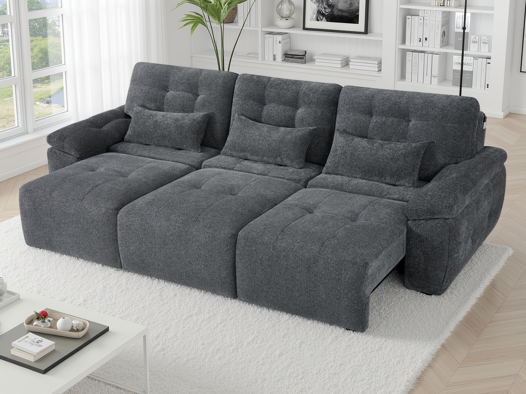 Marlow Electric Sofabed Grey 3 Seater