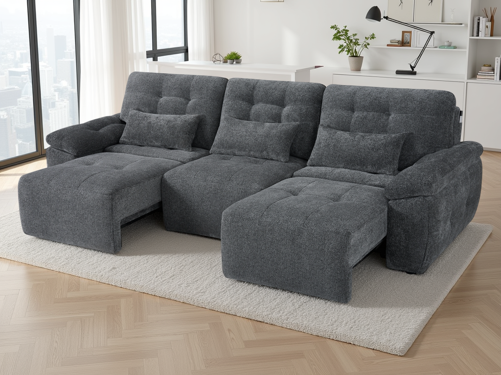 Marlow Electric Sofabed Grey 3 Seater