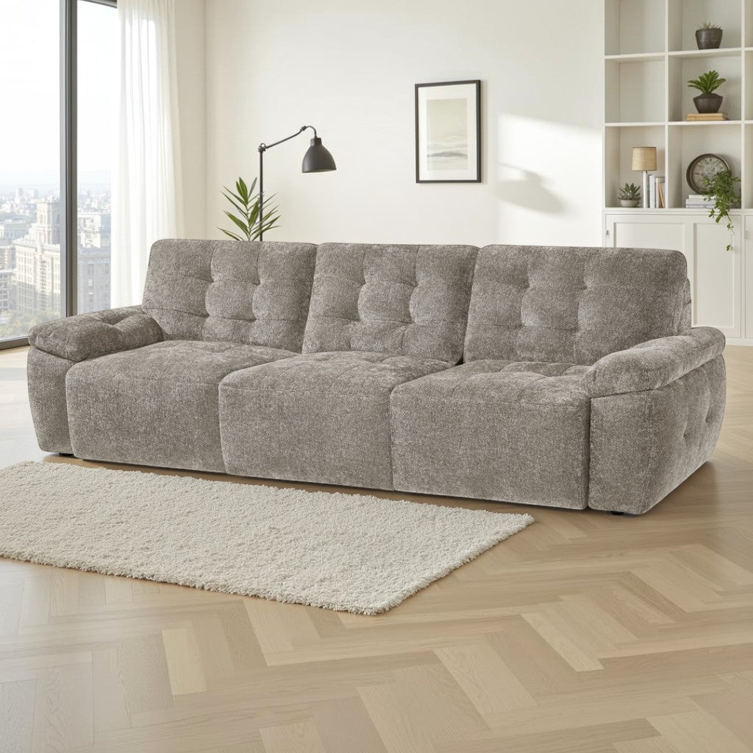 Marlow Electric Sofabed Mushroom 3 Seater