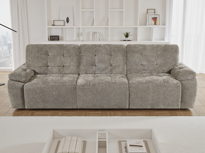 Marlow Electric Sofabed Mushroom 3 Seater