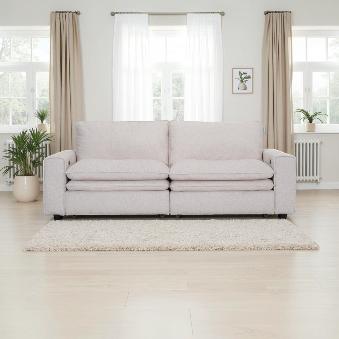 Elena Cloud Beige Electric Sofa