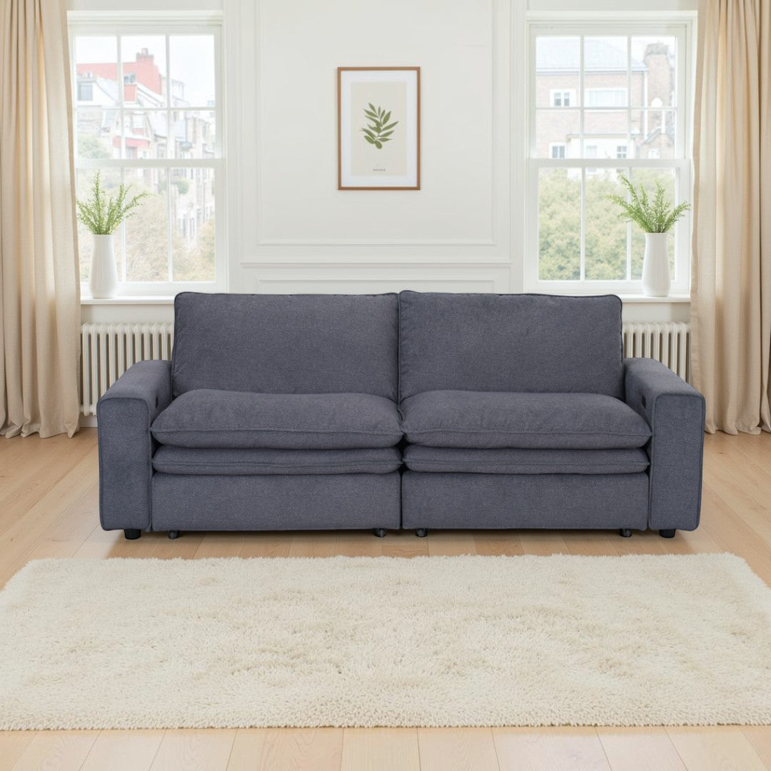 Elena Cloud Grey Electric Sofa