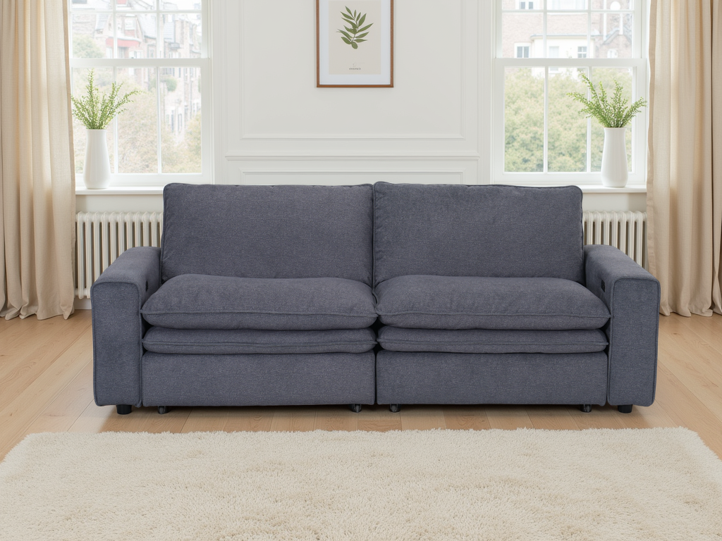 Elena Cloud Grey Electric Sofa