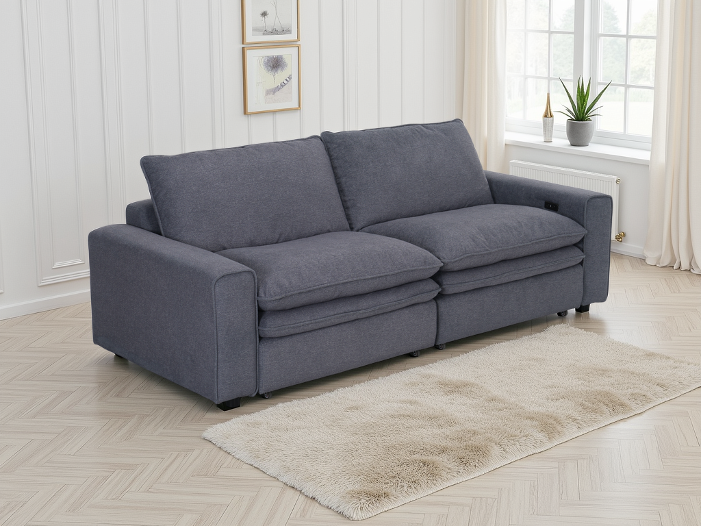 Elena Cloud Grey Electric Sofa