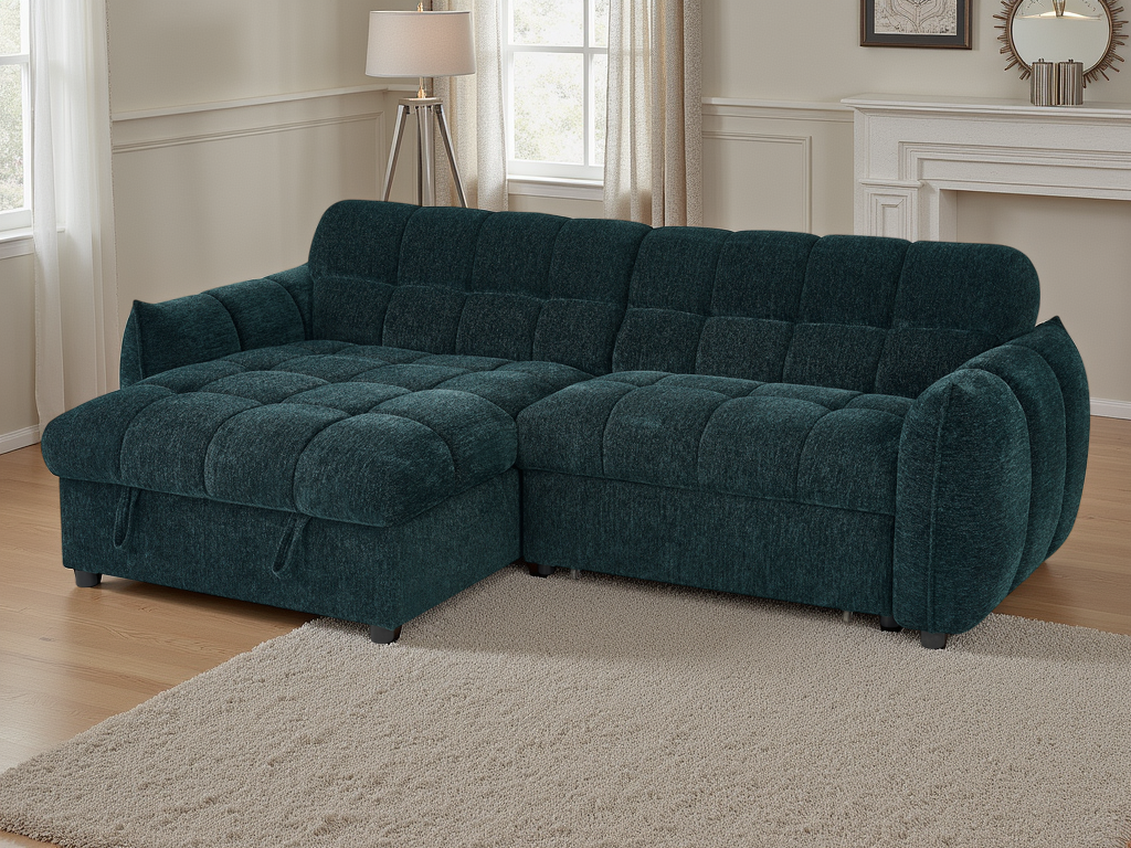 Miami Sofabed Teal Universal Corner