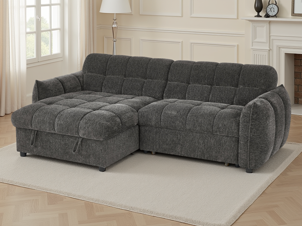 Miami Sofabed Grey Universal Corner