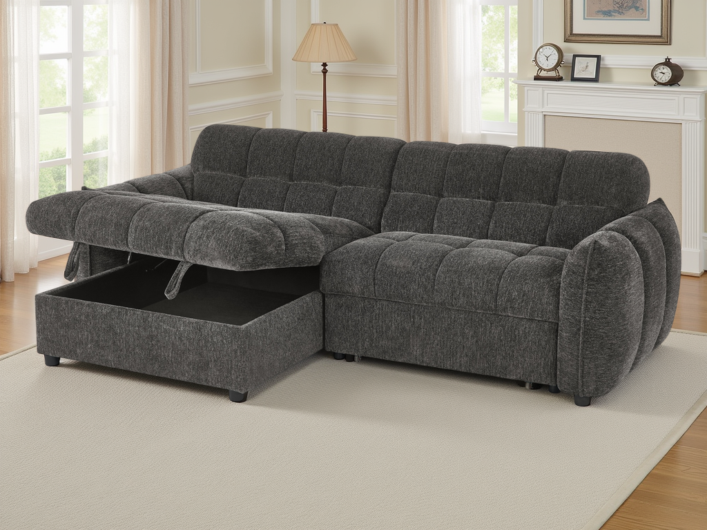 Miami Sofabed Grey Universal Corner