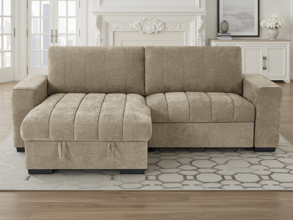 Molly Sofabed Beige Universal Corner