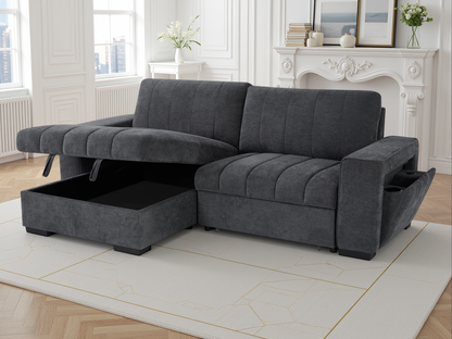 Molly Sofabed Grey Universal Corner