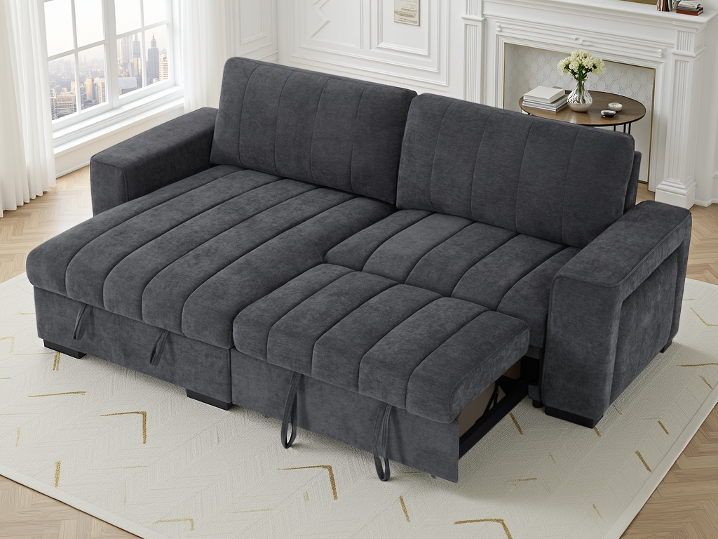 Molly Sofabed Grey Universal Corner