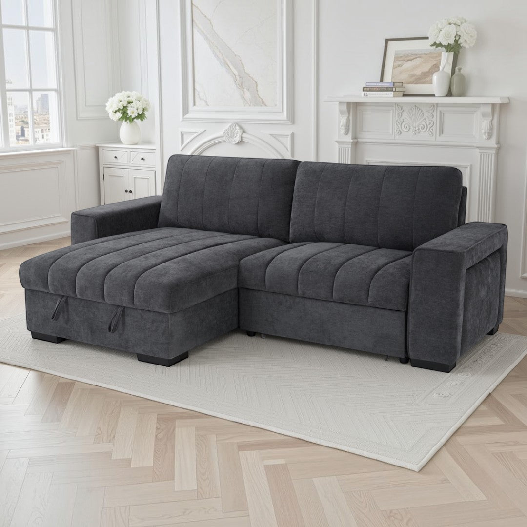 Molly Sofabed Grey Universal Corner