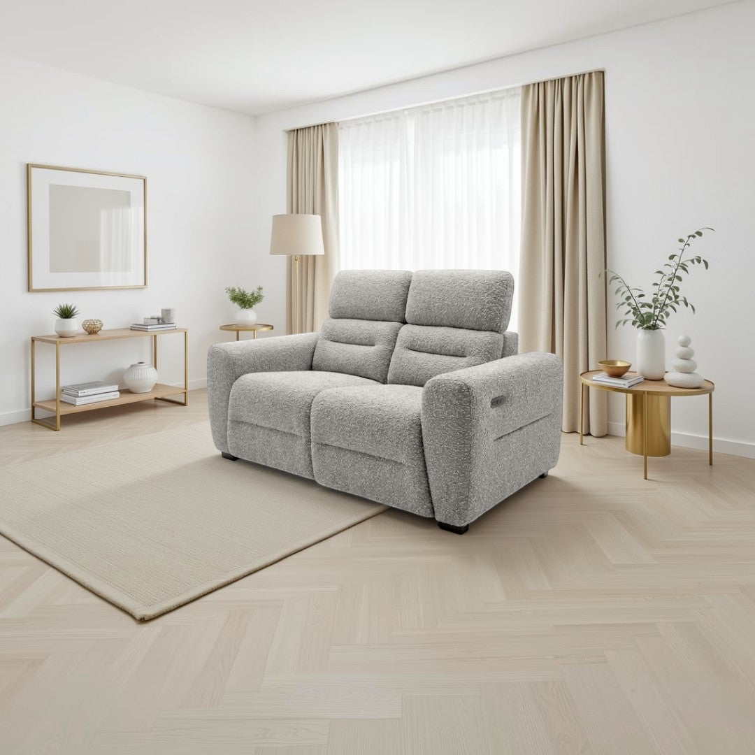 Candice Electric Recliner Grey 2 Seater
