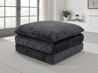 Astoria Sofa Black Footstool