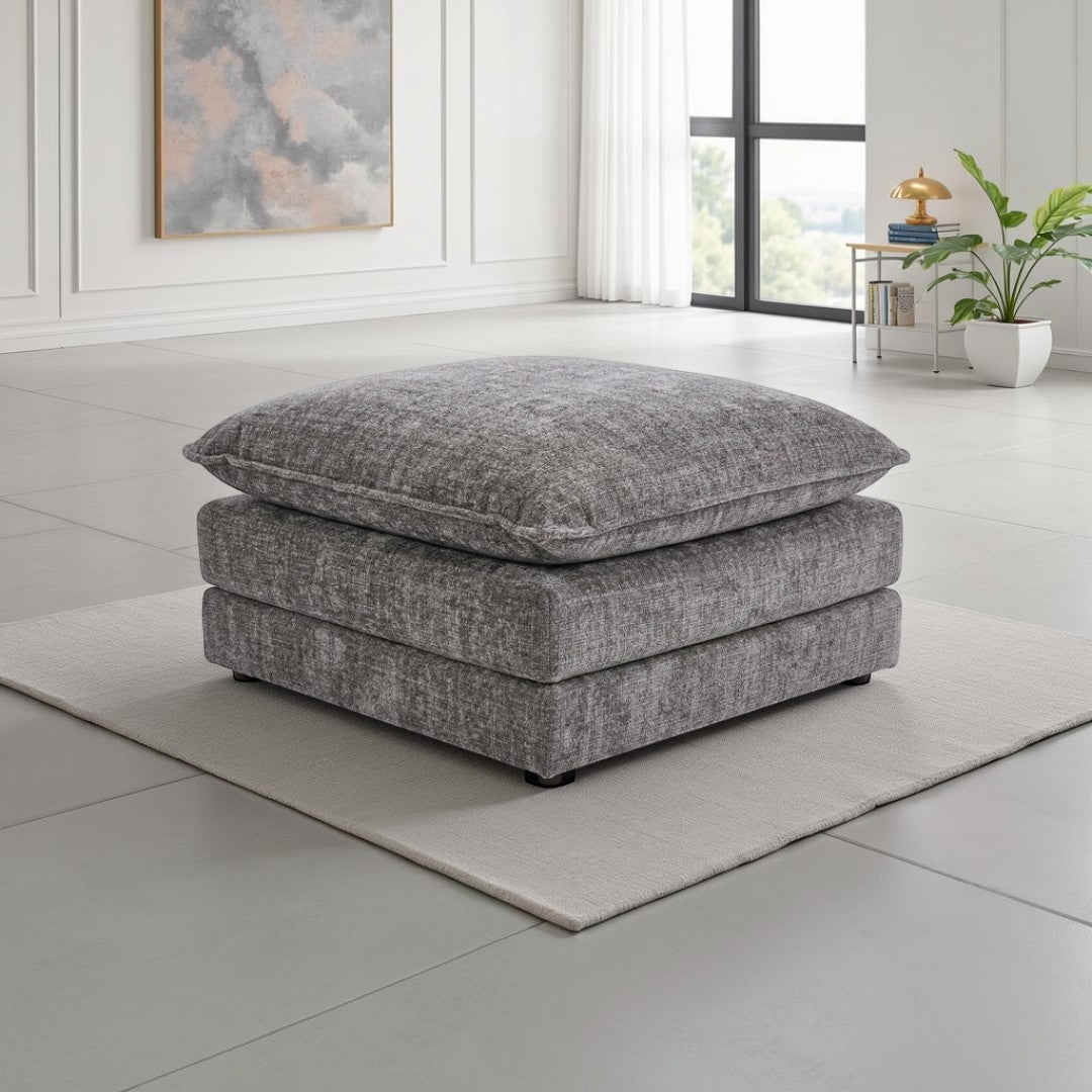 Astoria Sofa Grey Footstool
