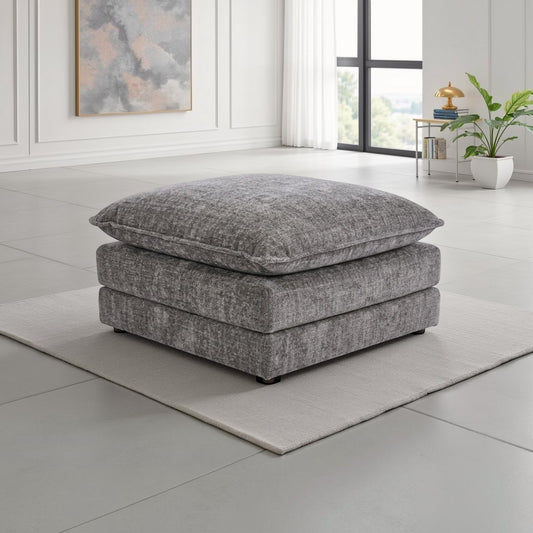 Astoria Sofa Grey Footstool