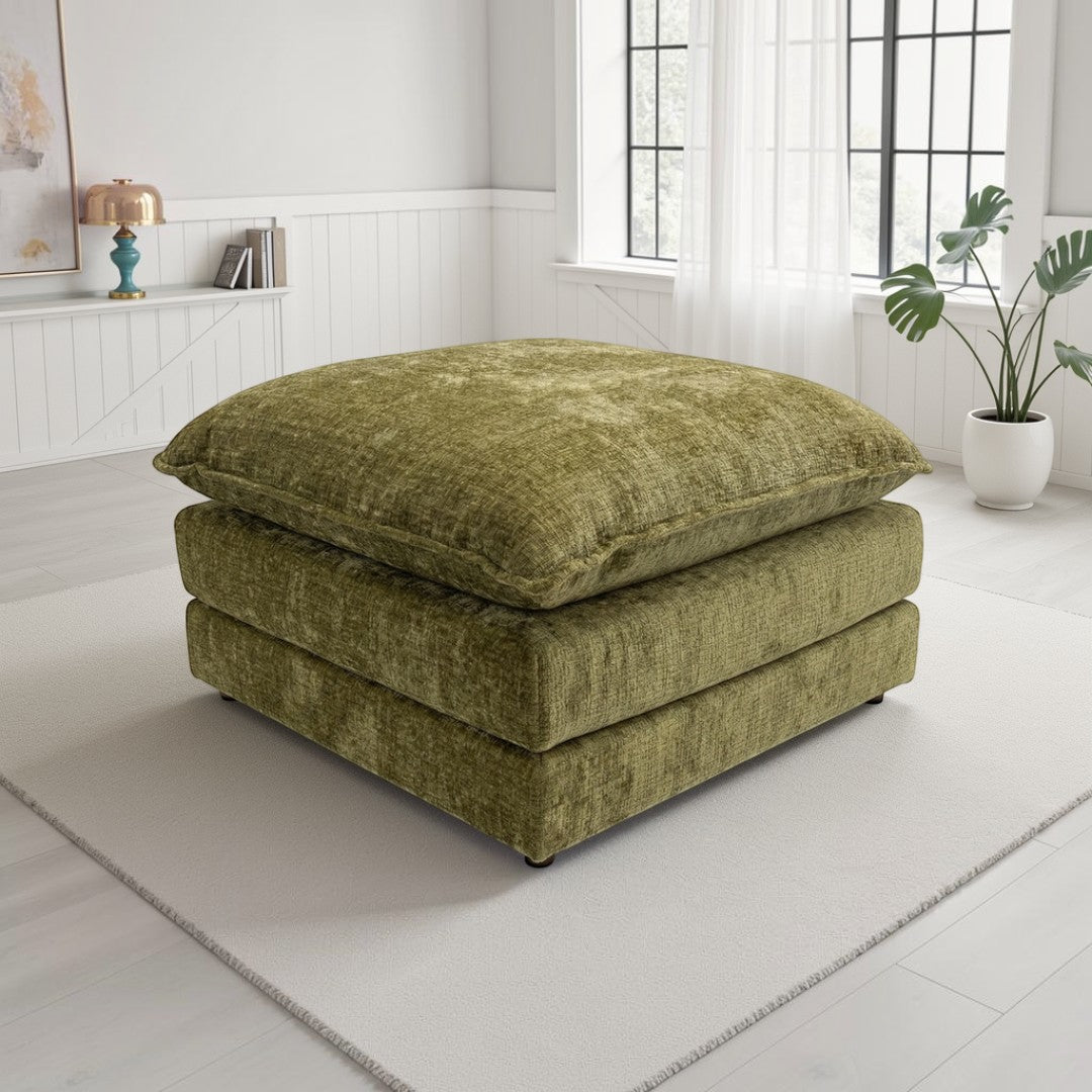 Astoria Sofa Green Footstool