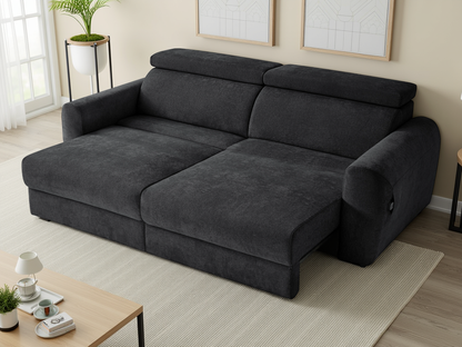 Nolan Electric Sofabed Black 3 Seater