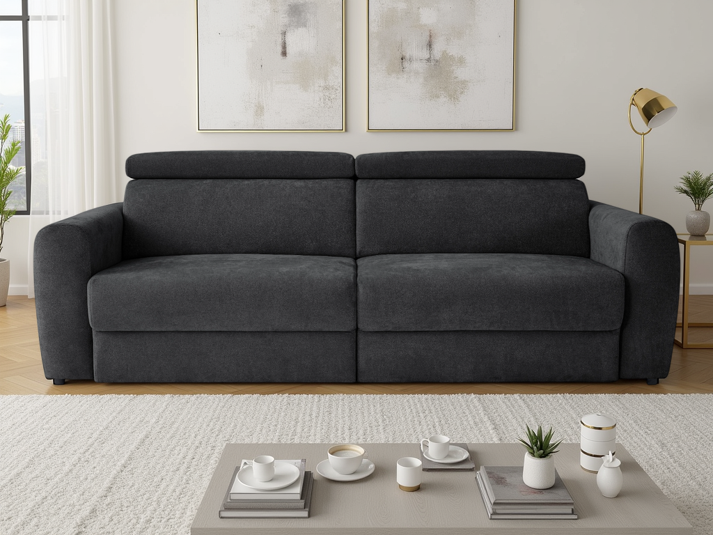 Nolan Electric Sofabed Black 3 Seater