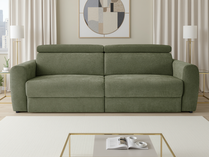 Nolan Electric Sofabed Green 3 Seater