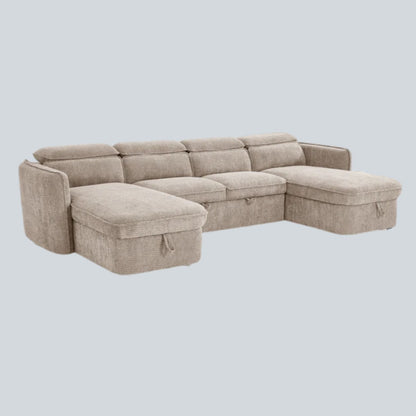 Marcella Sofabed Beige U Shape Corner