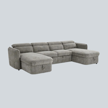 Marcella Sofabed Grey U Shape Corner