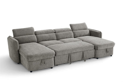 Marcella Sofabed Grey U Shape Corner