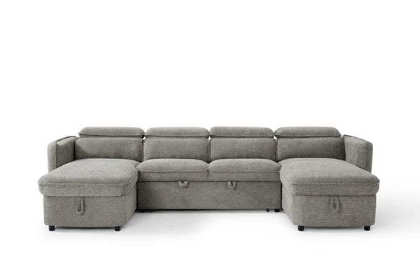 Marcella Sofabed Grey U Shape Corner