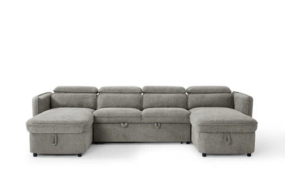 Marcella Sofabed Grey U Shape Corner