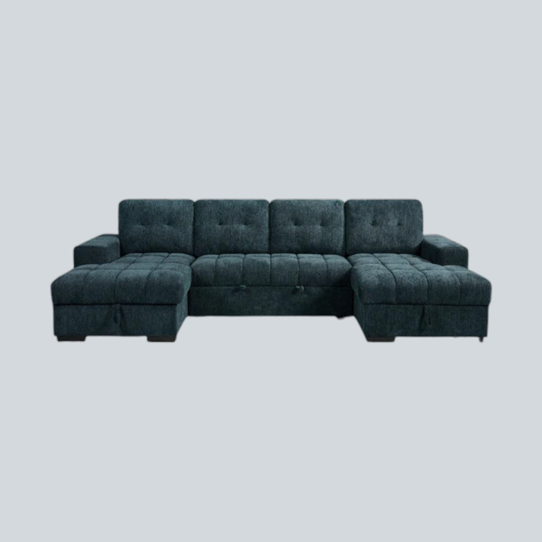 Torino Sofabed Teal U Shape Corner